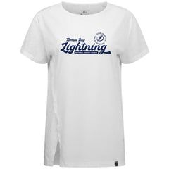 NHL Tampa Bay Lightning Levelwear Women's Influx Monument T-Shirt - White
