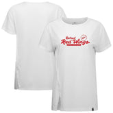 NHL Detroit Red Wings Levelwear Women's Influx Monument T-Shirt - White