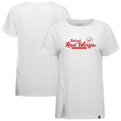 NHL Detroit Red Wings Levelwear Women's Influx Monument T-Shirt - White