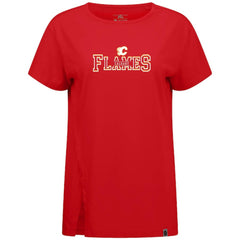 NHL Calgary Flames Levelwear Women's Influx Journey T-Shirt - Red