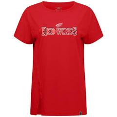 NHL Detroit Red Wings Levelwear Women's Influx Journey T-Shirt - Red