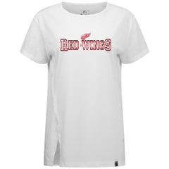 NHL Detroit Red Wings Levelwear Women's Influx Journey T-Shirt - White
