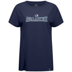 NHL Colorado Avalanche Levelwear Women's Influx Journey T-Shirt - Navy
