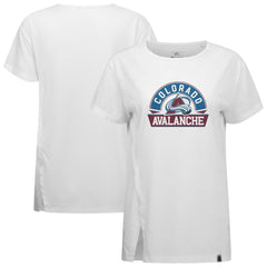 NHL Colorado Avalanche Levelwear Women's Influx Banner Arch T-Shirt - White