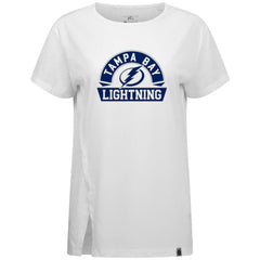 NHL Tampa Bay Lightning Levelwear Women's Influx Banner Arch T-Shirt - White