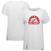 NHL Detroit Red Wings Levelwear Women's Influx Banner Arch T-Shirt - White