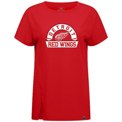 NHL Detroit Red Wings Levelwear Women's Influx Banner Arch T-Shirt - Red