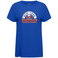 NHL New York Islanders Levelwear Women's Influx Banner Arch T-Shirt - Royal