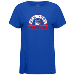 NHL New York Rangers Levelwear Women's Influx Banner Arch T-Shirt - Royal