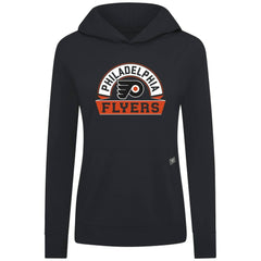 NHL Philadelphia Flyers Levelwear Women's Relay Banner Arch Pullover Hoodie - Black