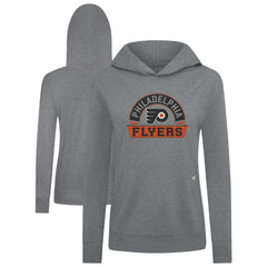 NHL Philadelphia Flyers Levelwear Women's Relay Banner Arch Pullover Hoodie - Gray