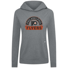 NHL Philadelphia Flyers Levelwear Women's Relay Banner Arch Pullover Hoodie - Gray