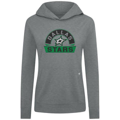 NHL Dallas Stars Levelwear Women's Relay Banner Arch Pullover Hoodie - Gray