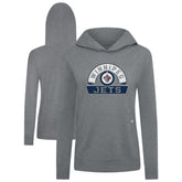NHL Winnipeg Jets Levelwear Women's Relay Banner Arch Pullover Hoodie - Gray