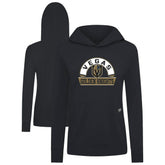 NHL Vegas Golden Knights Levelwear Women's Relay Banner Arch Pullover Hoodie - Black