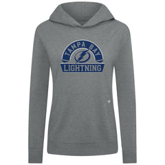NHL Tampa Bay Lightning Levelwear Women's Relay Banner Arch Pullover Hoodie - Gray