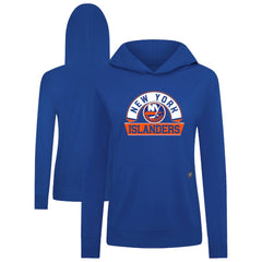 NHL New York Islanders Levelwear Women's Relay Banner Arch Pullover Hoodie - Royal