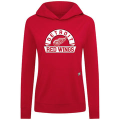 NHL Detroit Red Wings Levelwear Women's Relay Banner Arch Pullover Hoodie - Red
