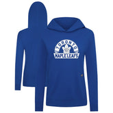 NHL Toronto Maple Leafs Levelwear Women's Relay Banner Arch Pullover Hoodie - Royal