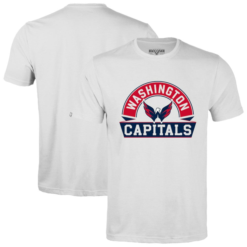 NHL Washington Capitals Levelwear Richmond Banner Arch T-Shirt - White