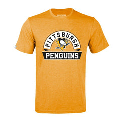 NHL Pittsburgh Penguins Levelwear Richmond Banner Arch T-Shirt - Gold