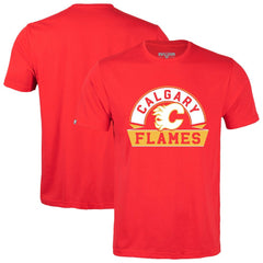 NHL Calgary Flames Levelwear Richmond Banner Arch T-Shirt - Red