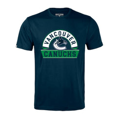 NHL Vancouver Canucks Levelwear Richmond Banner Arch T-Shirt - Navy