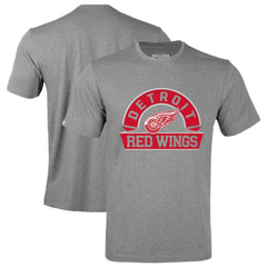 NHL Detroit Red Wings Levelwear Richmond Banner Arch T-Shirt - Gray
