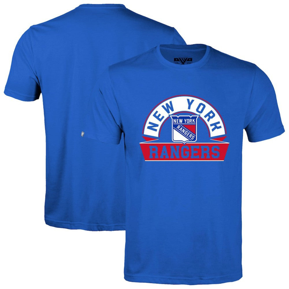 NHL New York Rangers Levelwear Richmond Banner Arch T-Shirt - Royal