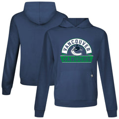 NHL Vancouver Canucks Levelwear Relay Banner Arch Pullover Hoodie - Navy
