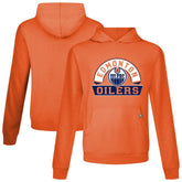 NHL Edmonton Oilers Levelwear Relay Banner Arch Pullover Hoodie - Orange
