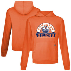NHL Edmonton Oilers Levelwear Relay Banner Arch Pullover Hoodie - Orange