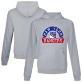 NHL New York Rangers Levelwear Relay Banner Arch Pullover Hoodie - Gray