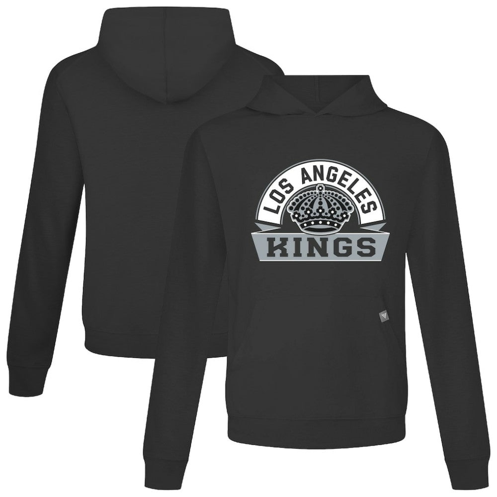 NHL Los Angeles Kings Levelwear Relay Banner Arch Pullover Hoodie - Black