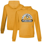NHL Pittsburgh Penguins Levelwear Relay Banner Arch Pullover Hoodie - Gold