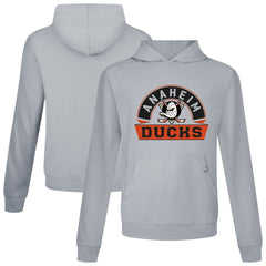 NHL Anaheim Ducks Levelwear Relay Banner Arch Pullover Hoodie - Gray