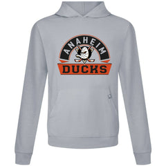 NHL Anaheim Ducks Levelwear Relay Banner Arch Pullover Hoodie - Gray