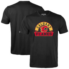 NHL Calgary Flames Levelwear Youth Little Richmond Banner Arch T-Shirt - Black