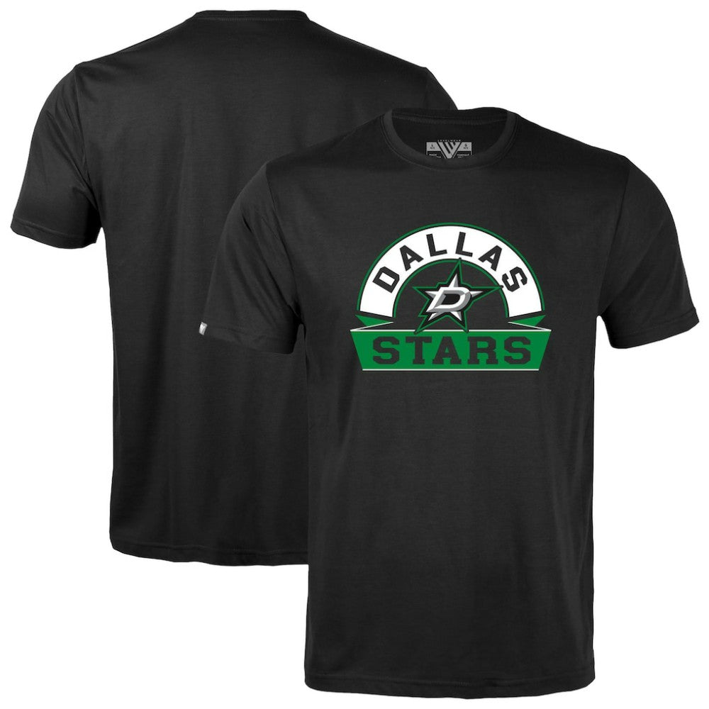 NHL Dallas Stars Levelwear Youth Little Richmond Banner Arch T-Shirt - Black