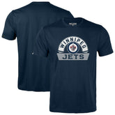 NHL Winnipeg Jets Levelwear Youth Little Richmond Banner Arch T-Shirt - Navy