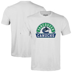 NHL Vancouver Canucks Levelwear Youth Little Richmond Banner Arch T-Shirt - White