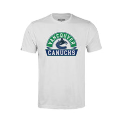 NHL Vancouver Canucks Levelwear Youth Little Richmond Banner Arch T-Shirt - White