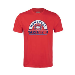 NHL Montreal Canadiens Levelwear Youth Little Richmond Banner Arch T-Shirt - Red