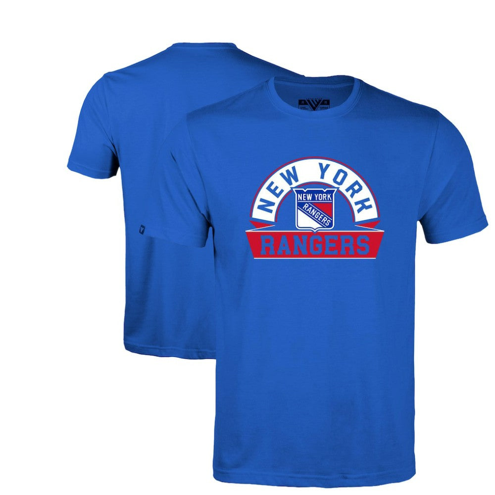 NHL New York Rangers Levelwear Youth Little Richmond Banner Arch T-Shirt - Royal