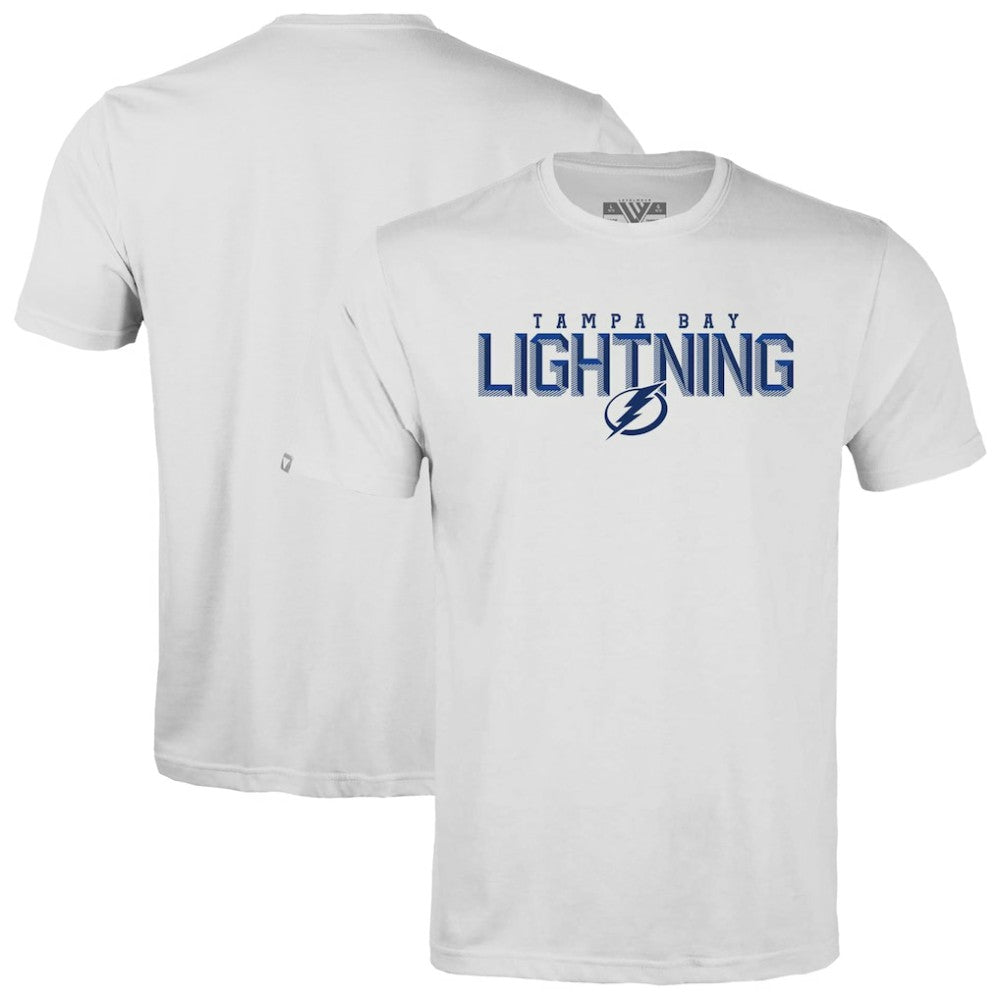 NHL Tampa Bay Lightning Levelwear Youth Little Richmond Carve T-Shirt - White