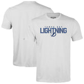 NHL Tampa Bay Lightning Levelwear Youth Little Richmond Carve T-Shirt - White