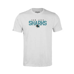 NHL San Jose Sharks Levelwear Youth Little Richmond Carve T-Shirt - White