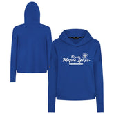 NHL Toronto Maple Leafs Levelwear Women's Sweet Monument Tri-Blend Cropped Pullover Hoodie - Royal
