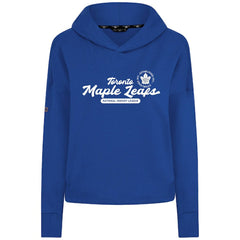 NHL Toronto Maple Leafs Levelwear Women's Sweet Monument Tri-Blend Cropped Pullover Hoodie - Royal
