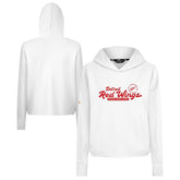 NHL Detroit Red Wings Levelwear Women's Sweet Monument Tri-Blend Cropped Pullover Hoodie - White